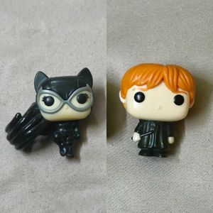 Catwoman and Ron combo (kj funko figures)
