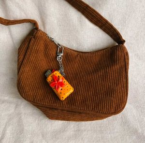 Orange Floral Lighter Case