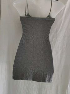 H&amp;M Grey Spaghetti Strap Camisole Top