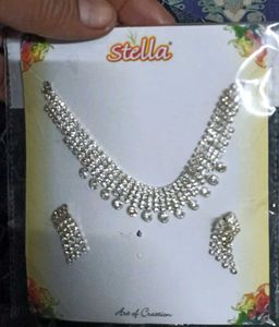 Party Wear white stone Necklace