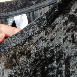 Black Velvet Top
