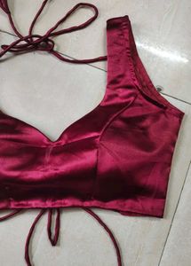 Full Backless Blouse Padded