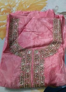 Elegant Pink Embroidered Kurta Set