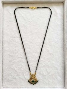 Exquisite Mangalsutra with Emerald Pendant