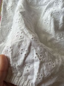 Classic Broderie Off the Shoulder top