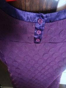 Purple Dress with Lace Details
