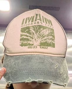 Distressed Miami Paradise Surf Club Baseball Cap