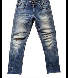 Men's Distressed Blue Denim Jeans