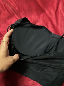 Stylish Black Spaghetti Strap Crop Top