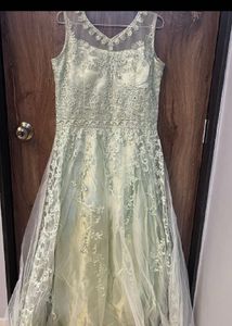 Elegant Mint Green Gown
