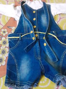 Two Piece set denim Dungrre|Top and bottom  se