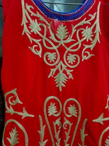 very beautiful red dress