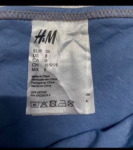 New H&amp;M Blue Bikini Bottom–Size EUR 38 / US 8