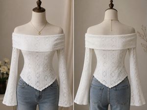 White Off-Shoulder Lace Top