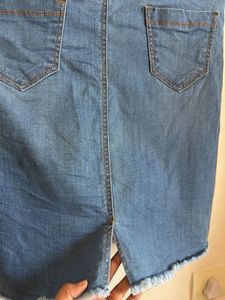 Blue Denim Classic Skirt