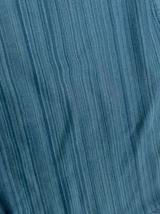 Blue Cropped T-Shirt Gym dry fit
