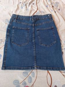 Classic Blue Denim Skirt
