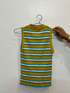 Striped Sleeveless Top 🧀