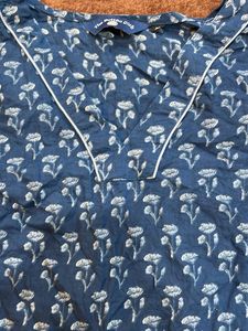 Floral Print Kurta - Casual Comfort