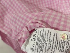 Pink Gingham Button-Up Shirt