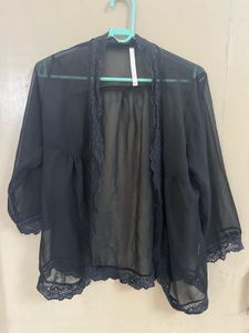 Black Lace Sheer Shrug