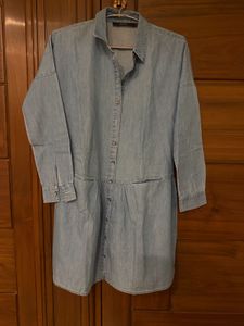 Denim oversized dress