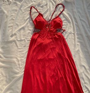 Stunning Red Bodycon Maxi Dress