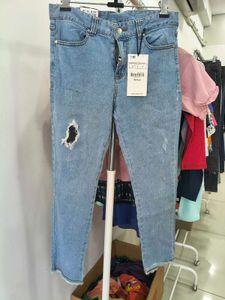 Zara Denim Ripped Jeans