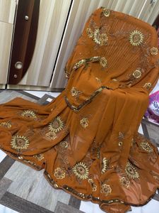 Embroidered  Sari