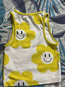souled store tank top yellow