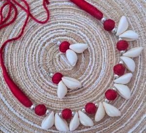 Boho Seashell &amp; Bead Necklace Set