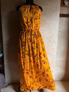 Yellow Floral Maxi Dress