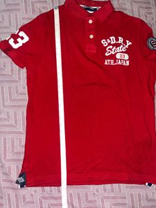 Superdry Red Polo Shirt