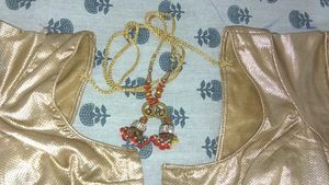 Elegant Gold Embroidered Blouse 💛✨