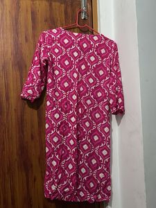 Vibrant Pink Printed Kurta ❗️❗️