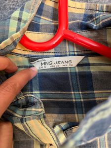 Mango Checked Shirt Size S