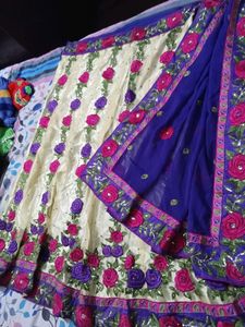 Beautiful Lehenga Saree With Blouse