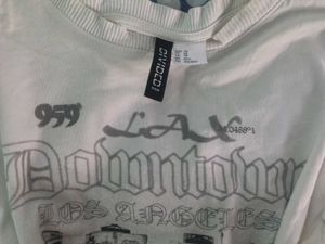 Graphic Print White T-Shirt