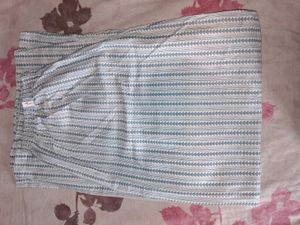 Blue Floral Kurta Set with Palazzo Pants