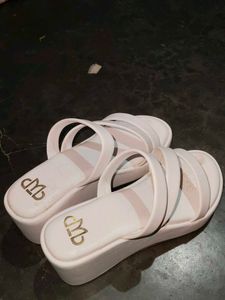White Wedge Heels