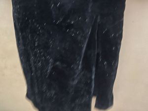 Elegant Black Velvet Gown