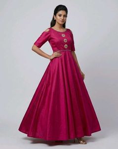 Elegant Pink Ethnic Gown