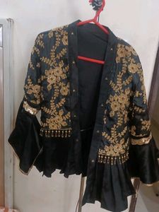 Black Embroidered Blouse