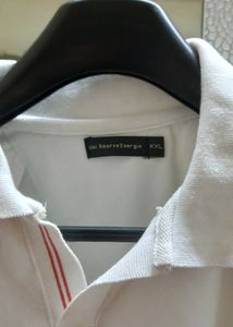 UNI SOURCE ENERGIE WHITE HALF T.SHIRT
