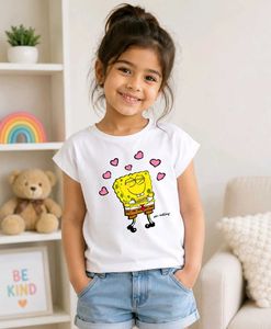 Cute Spongebob Graphic T-Shirt