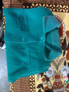 Teal Button-Down coat