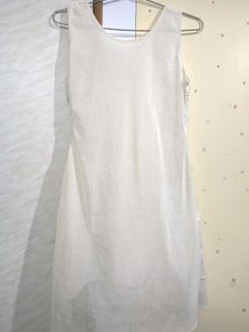White Floral Applique Dress 🕊️