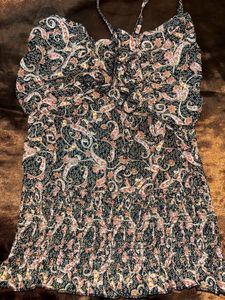 Stylish Smocked Paisley Top