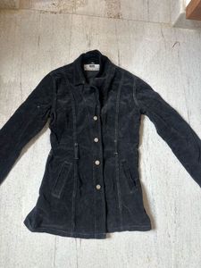 Black Corduroy Blazer Jacket- S