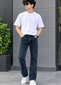 Men's Acid Wash Denim Jeans